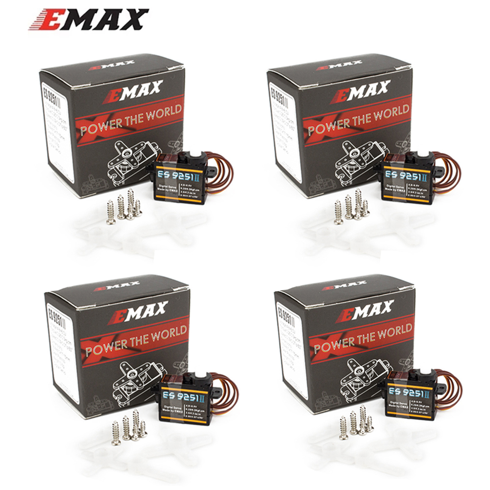 Rc Helicopter Parts - เซอร์โวมอเตอร์ดิจิตอลขนาดเล็ก EMAX ES9251II ES9251 4g 0.27