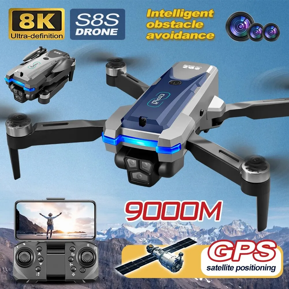 Rc Helicopter Electric - โดรน GPS S8S 5G Wi-Fi 8K
